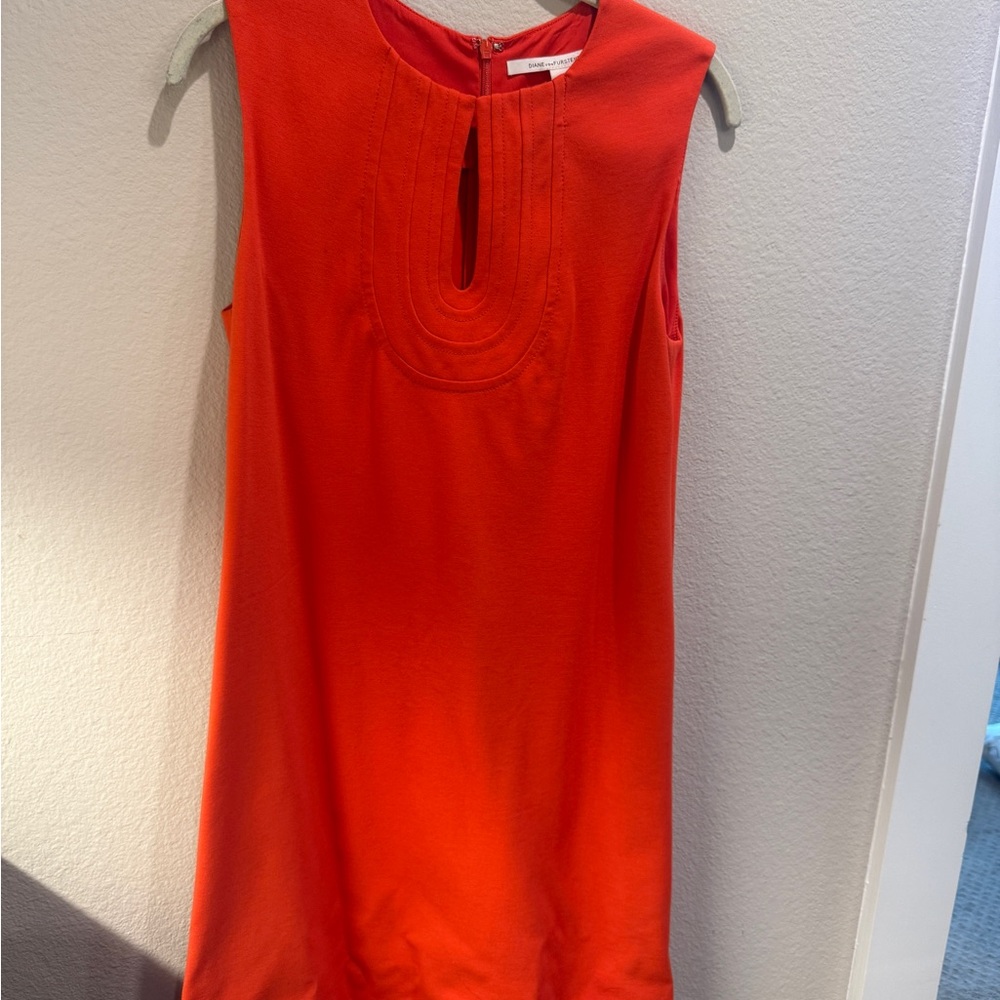 Diane Von Furstenberg Bold Orange Dress